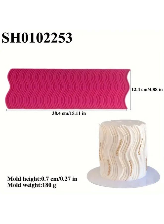 Model 1419 Versatile Silicone Cake Border Mold for Weddings Birthdays Parties Food Safe - Image 3